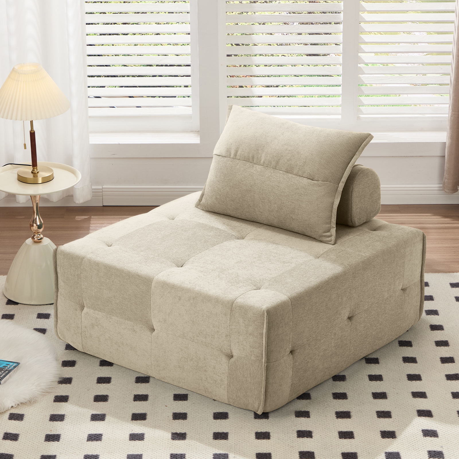 Modular Sectional Sofa With Deep Seat And Adjustable Backrest_voghion.com